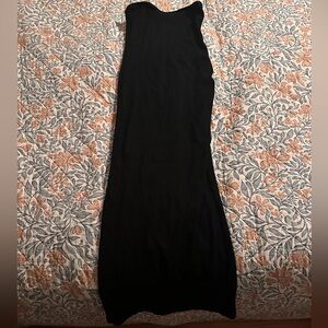 Fashion Nova Black Strapless Maxi Dress